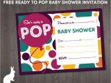 Ready to Pop Baby Shower Invitations Free Ruby and the Rabbit