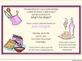 Recipe themed Bridal Shower Invitations Kitchen Bridal Shower Invitation Cooking themed Retro