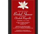 Red and Black Bridal Shower Invitations Black and Red Bridal Shower Invitations 5" X 7" Invitation
