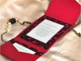 Red and Black Wedding Invitations Cheap Modern Red and Black Pocket Printable Wedding Invitation