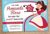 Retro Housewife Bridal Shower Invitations Retro Housewife Bridal Shower Invitation Digital File