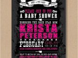 Rock and Roll Baby Shower Invitations Rock N Roll Baby Shower Invitation I Customize by