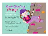 Rock Climbing Party Invitation Template Free Rock Climbing Birthday Party Invitations Zazzle Ca