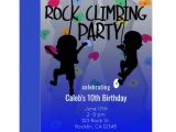 Rock Climbing Party Invitation Template Free Rock Climbing Party Birthday Invitations Zazzle Com