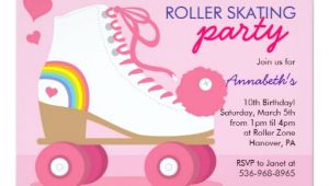 Roller Skating Birthday Party Invitation Template Roller Skating Birthday Party Invitations Zazzle