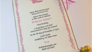 Royal Party Invitation Template Royal Birthday Party Scroll Invitation Set by Artfulbeginnings