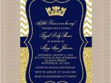 Royal Prince Baby Shower Invitations Prince Baby Shower Invitation Royal Blue Gold Baby Shower
