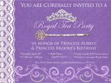 Royal Tea Party Invitation Template Princess Tea Party Birthday Invitations Best Party Ideas