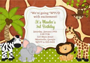 Safari Birthday Invitation Template Free 17 Safari Birthday Invitations Design Templates Free