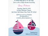 Sailboat Invitations for Baby Shower Pin Sailboat Pink Custom Baby Shower Invitations On Pinterest