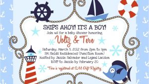 Sailor themed Baby Shower Invitations Nautical Baby Shower Invitations Baby Shower Decoration
