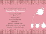 Sample Email Bridal Shower Invitations Cheap Print Pink Bridal Shower Tea Party Invitations