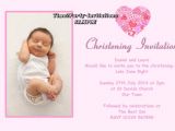 Sample Of Baptismal Invitation for Baby Girl Sample Invitation for Christening Cards