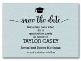 Save the Date Graduation Invitations Grad Hat Shimmery Aquamarine Graduation Save the Date Cards