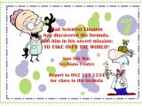 Science themed Party Invitations Mad Science Birthday Party Invitations Oxsvitation Com