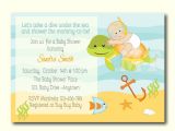 Sea themed Baby Shower Invitations Custom Under the Sea Baby Shower Invite Ocean theme Baby