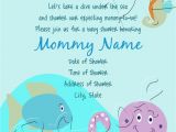 Sea themed Baby Shower Invitations Fanci Prints by Tiffany Ocean themed Baby Shower Invitation