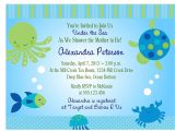 Sea themed Baby Shower Invitations Under the Sea Baby Shower Invitation Printable Digital