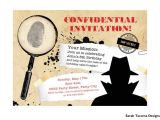 Secret Agent Party Invitations Free Secret Agent Spy Birthday Party Invitation Customized