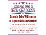 Send Off Party Invitation Card Military Deployment Send Off Party Invitation 5 Quot X 7