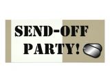 Send Off Party Invitation Card Military Send Off Party Custom Personalized 4×9 25 Paper