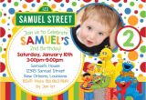 Sesame Street Customized Birthday Invitations Personalized Sesame Street Birthday Invitation Sample