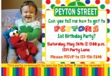 Sesame Street Customized Birthday Invitations Sesame Street Birthday Invitation Primary Colors Custom