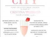 Sex In the City Bridal Shower Invitations and the City themed Bridal Shower Invitation