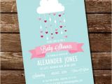 Showered with Love Baby Shower Invitations Baby Shower Invitation Shower with Love Baby Sprinkle