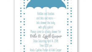 Showered with Love Baby Shower Invitations Showered with Love Petite Baby Shower Invitation