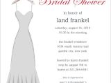Silhouette Bridal Shower Invitations Gray Wedding Dress Silhouette Bridal Shower Invitations