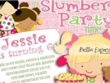 Slumber Party Invitation Poem Sleepover Birthday Party Invitation Slumber Party Pink