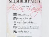 Slumber Party Invitation Poem Slumber Party Bachelorette Invitation Girls Night Out