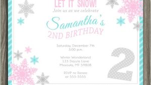 Snowflake Birthday Party Invitations Birthday Invites Great 10 Snowflake Birthday Invitations
