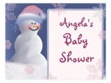 Snowman Baby Shower Invitations Snowman Baby Shower Invitation Postcard