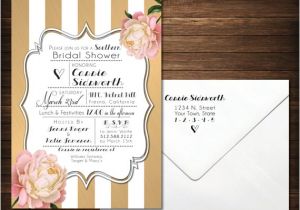 Southern Bridal Shower Invitations southern Bridal Shower Invitations Black & White with Pink