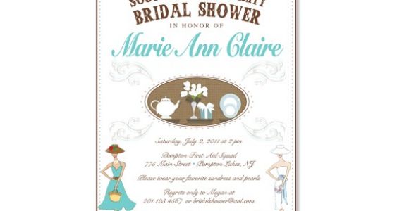 Southern Bridal Shower Invitations southern Hospitality themed Bridal Shower Invitation On Luulla