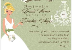 Southern Bridal Shower Invitations southern Magnolia Romance Bridal Shower Invitations