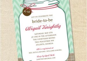 Southern Bridal Shower Invitations Sweet Wishes southern Mason Jar Bridal Shower Invitations
