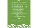 St Patrick S Day Party Invitations St Patricks Day Party Invitation Shamrock Garden