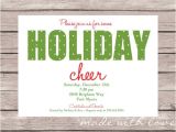 Staff Christmas Party Invite Holiday Party Invitation 8 Design Template Sample