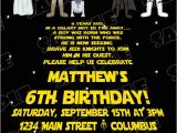 Star Wars Photo Birthday Invitations Star Wars Scroll Jedi Birthday Party Printable Invitations