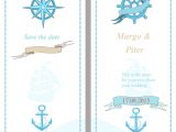 Stock Vector – Wedding Invitation Template 14 Wedding Invitation Template Nautical Style Vector Image