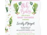 Succulent Baby Shower Invitations Cactus Baby Shower Invitation Succulent Shower