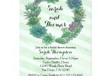 Succulent Bridal Shower Invitations Succulent Bridal Wedding Shower Invitation