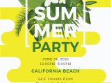 Summer Party Invitation Template Free Summer Party Invitation Template In Microsoft Word