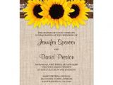 Sunflower Bridal Shower Invitation Templates Rustic Country Sunflower Wedding Invitations