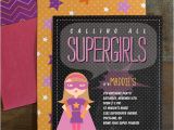 Supergirl Birthday Party Invitations Supergirl Birthday Party Invitations