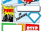 Superhero Party Invitation Template Superhero Comic Book Party Invitation with Free Printable