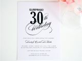 Surprise 30th Birthday Invitations Surprise 30th Birthday Party Invitation Ideas